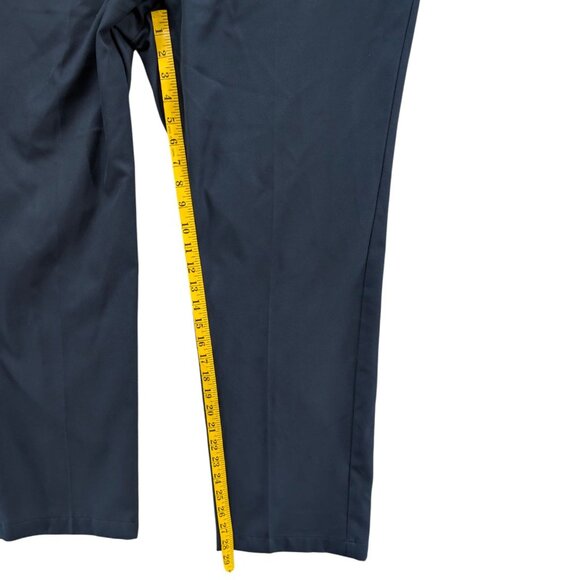 Greg Norman Chino Golf Pants Mens Navy Blue Flat Front Straight Leg Size 40x30 - Picture 10 of 12